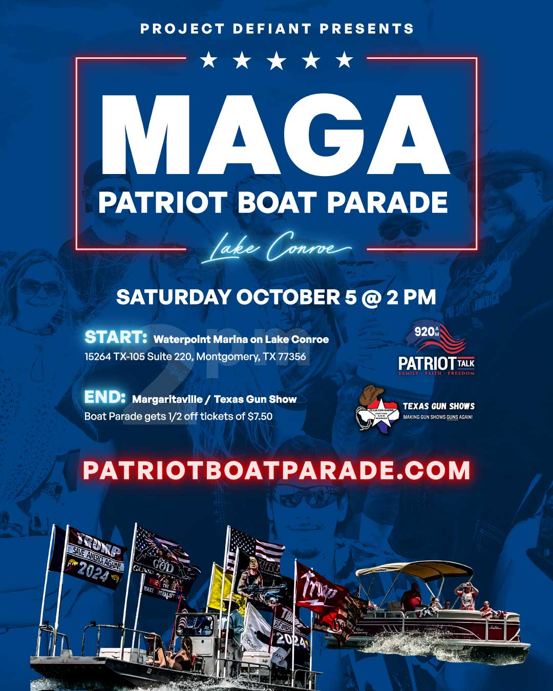 MAGA Patriot Boat Parade Flyer